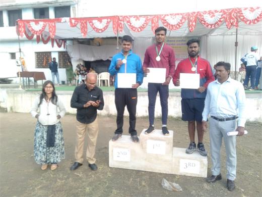 Sachin Paswan won silver medal in discus throw